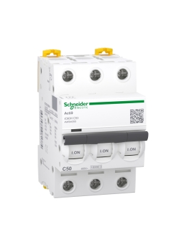 Cầu dao tự động SCHNEIDER MCB 3P 50A 10kA A9F84350