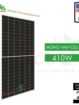 Tấm pin AMERISOLAR Mono Half-cell 410W