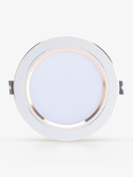 Đèn LED âm trần Downlight đổi màu AT10 viền vàng 12W AT10 ĐM 110/12W