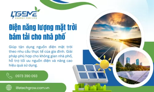 Điện năng lượng mặt trời bám tải cho nhà phố
