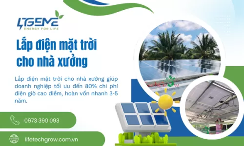 Lắp điện mặt trời cho nhà xưởng