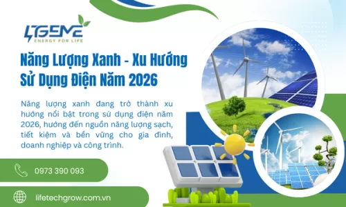 Năng lượng xanh – Xu hướng sử dụng điện năm 2026