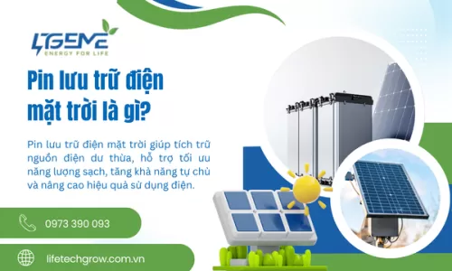 Pin lưu trữ điện mặt trời là gì?