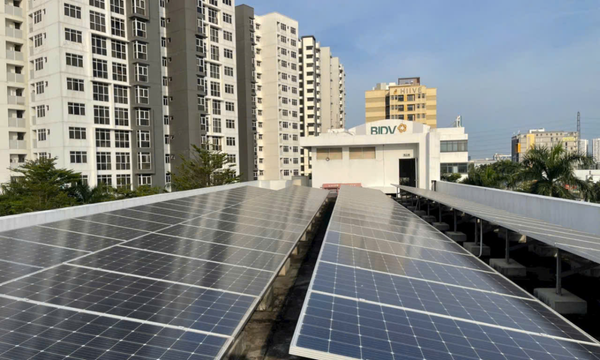 Thi công điện mặt trời tại xã Đại Phước