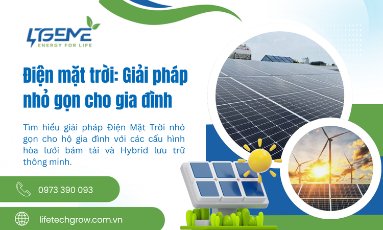 Điện Mặt Trời: Giải Pháp Nhỏ Gọn Cho Gia Đình Tối Ưu Chi Phí Điện Năng