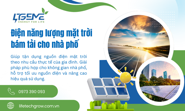 Điện năng lượng mặt trời bám tải cho nhà phố - Giải pháp tối ưu điện năng hiện đại
