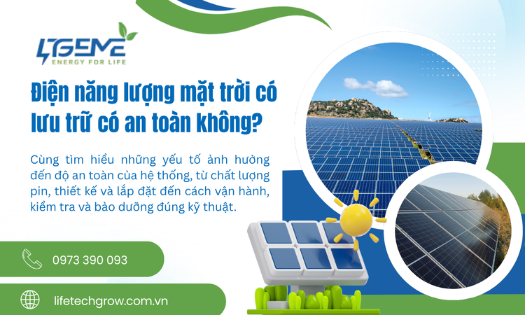 Điện Năng Lượng Mặt Trời Có Lưu Trữ Có An Toàn Không?