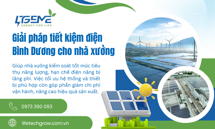 Giải pháp tiết kiệm điện Bình Dương cho nhà xưởng hiệu quả, chủ động nguồn năng lượng