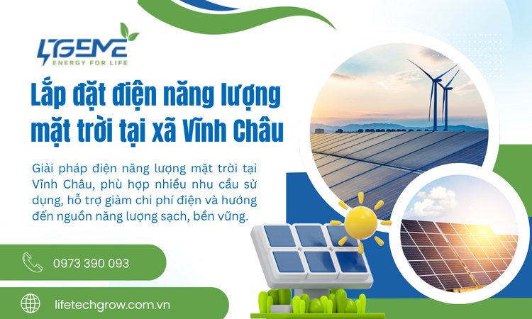 Lắp Đặt Điện Năng Lượng Mặt Trời Tại Xã Vĩnh Châu – Giải Pháp Chủ Động Nguồn Điện Cho Công Trình